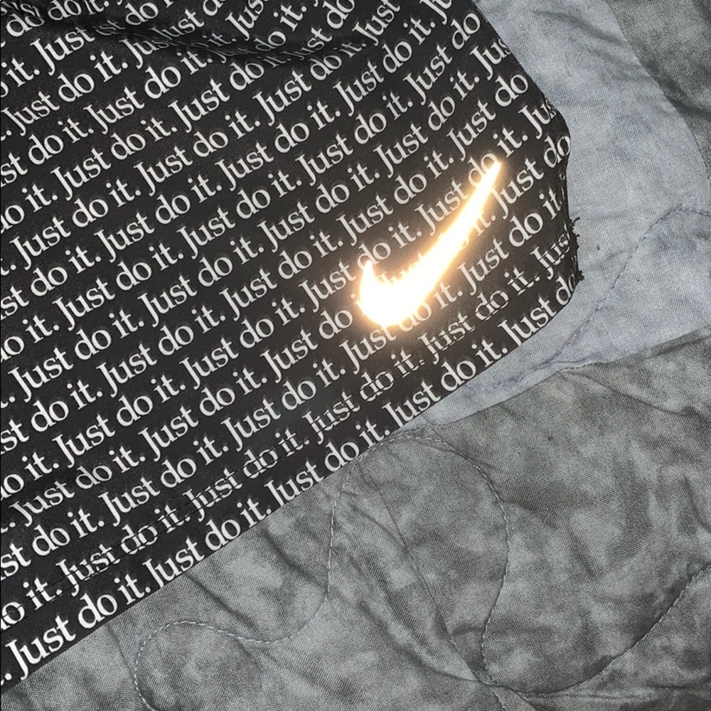 Nike just do it shorts black and white